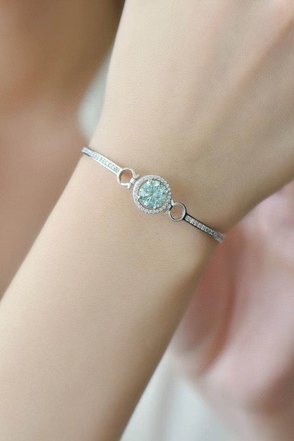 2 Carat Moissanite Platinum-Plated Bracelet - Tredona LLC