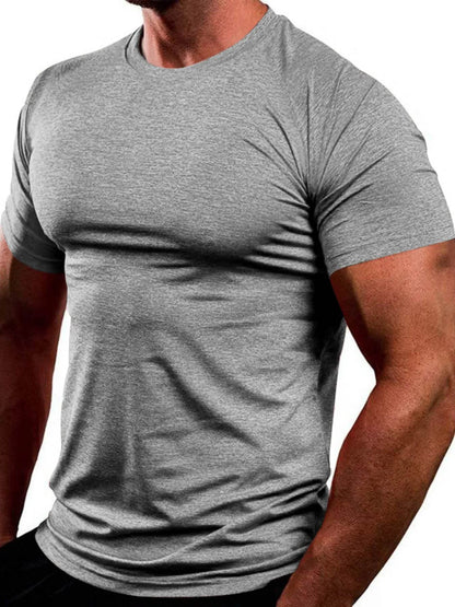 Men's Full Size Round Neck Short Sleeve T-Shirt Plus Size - Tredona LLC