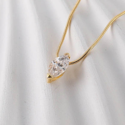 1 Carat Moissanite 925 Sterling Silver Necklace - Tredona LLC