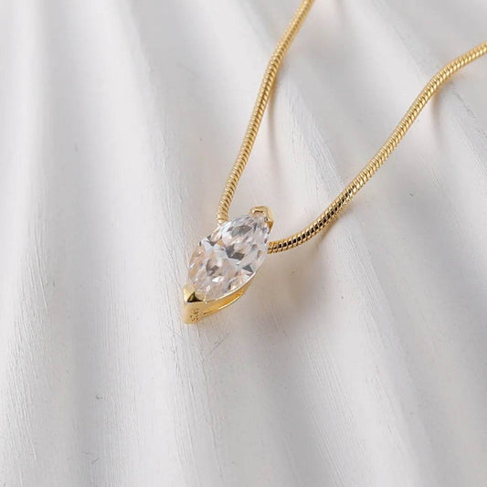 1 Carat Moissanite 925 Sterling Silver Necklace - Tredona LLC