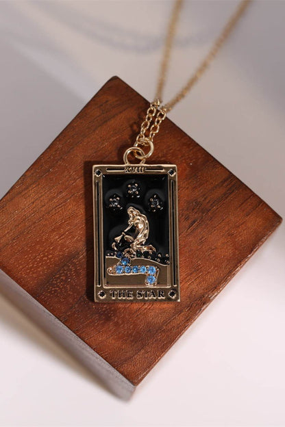 Tarot Card Pendant Stainless Steel Necklace - Tredona LLC