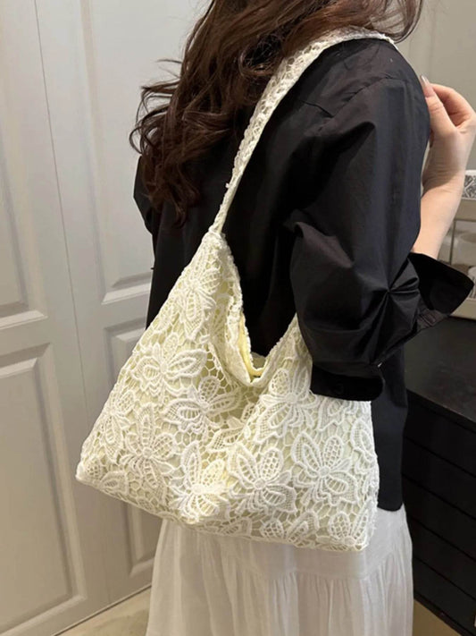 Lace Pattern Shoulder Bag - Tredona LLC