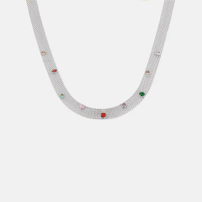 Titanium Steel Zircon Necklace - Tredona LLC