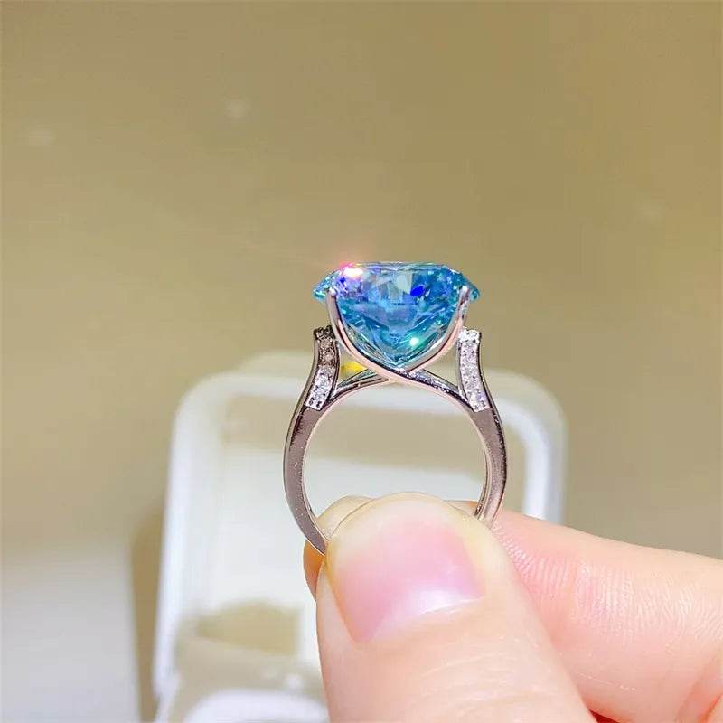 5 Carat Moissanite 925 Sterling Silver Ring - Tredona LLC