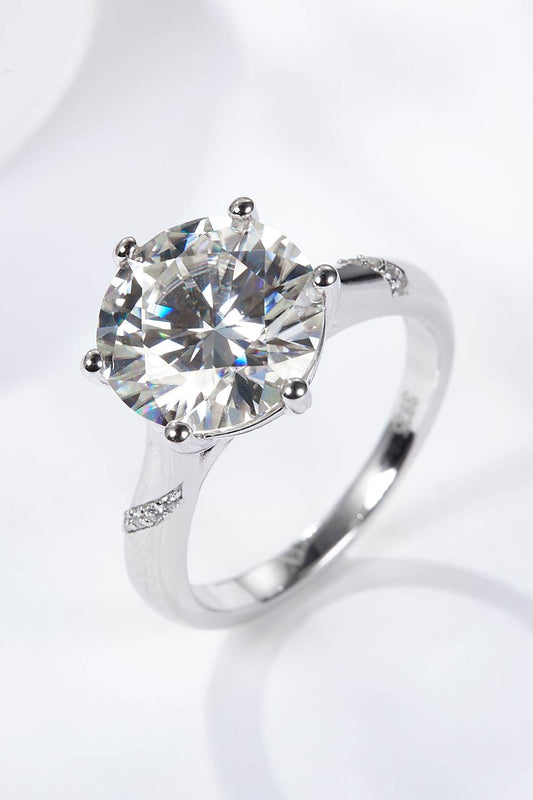 5 Carat Moissanite Solitaire Ring - Tredona LLC