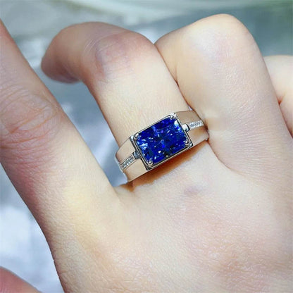2 Carat Moissanite 925 Sterling Silver Ring - Tredona LLC