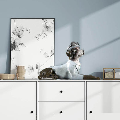 Creative Home Living Room Hallway Dog Model Decoration - Tredona LLC