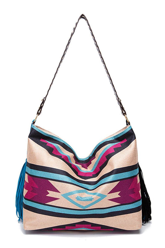 Geometric Canvas Tote Bag - Tredona LLC