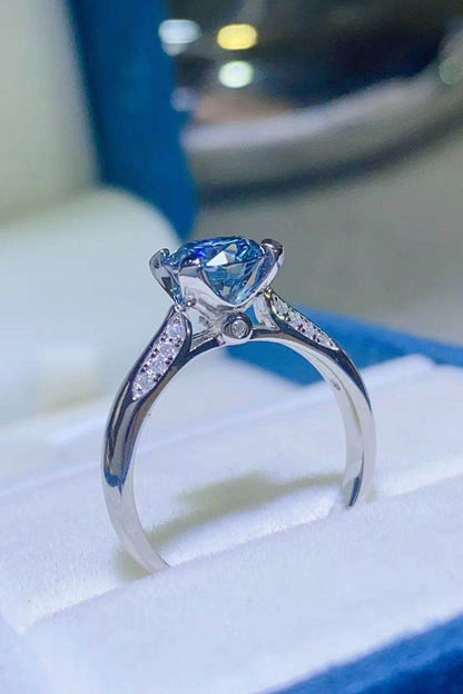 1 Carat Moissanite 4-Prong Ring - Tredona LLC