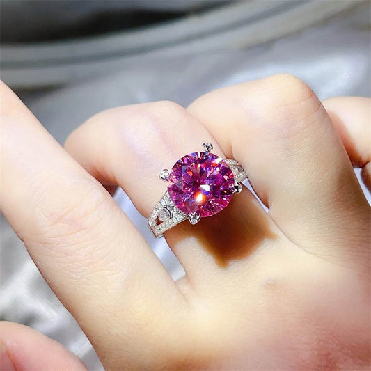 5 Carat Moissanite 925 Sterling Silver Ring - Tredona LLC