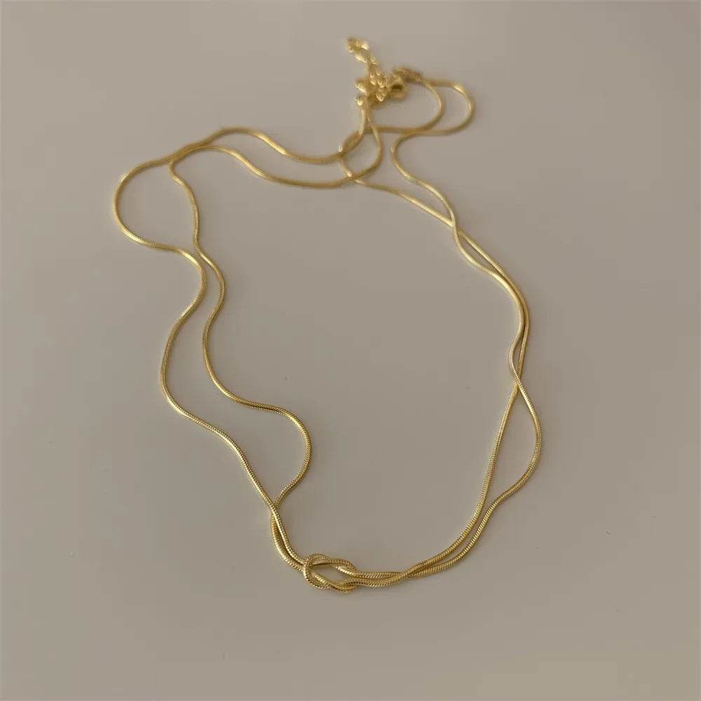 Titanium Steel Knotted Necklace - Tredona LLC
