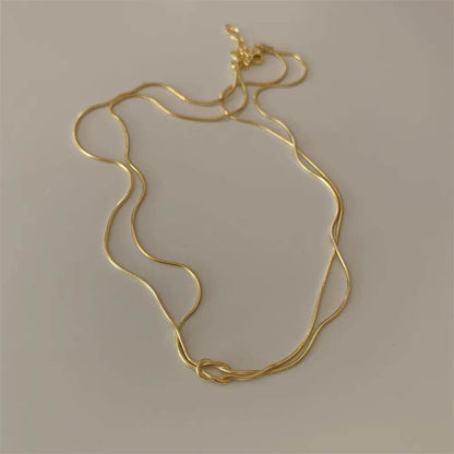 Titanium Steel Knotted Necklace - Tredona LLC