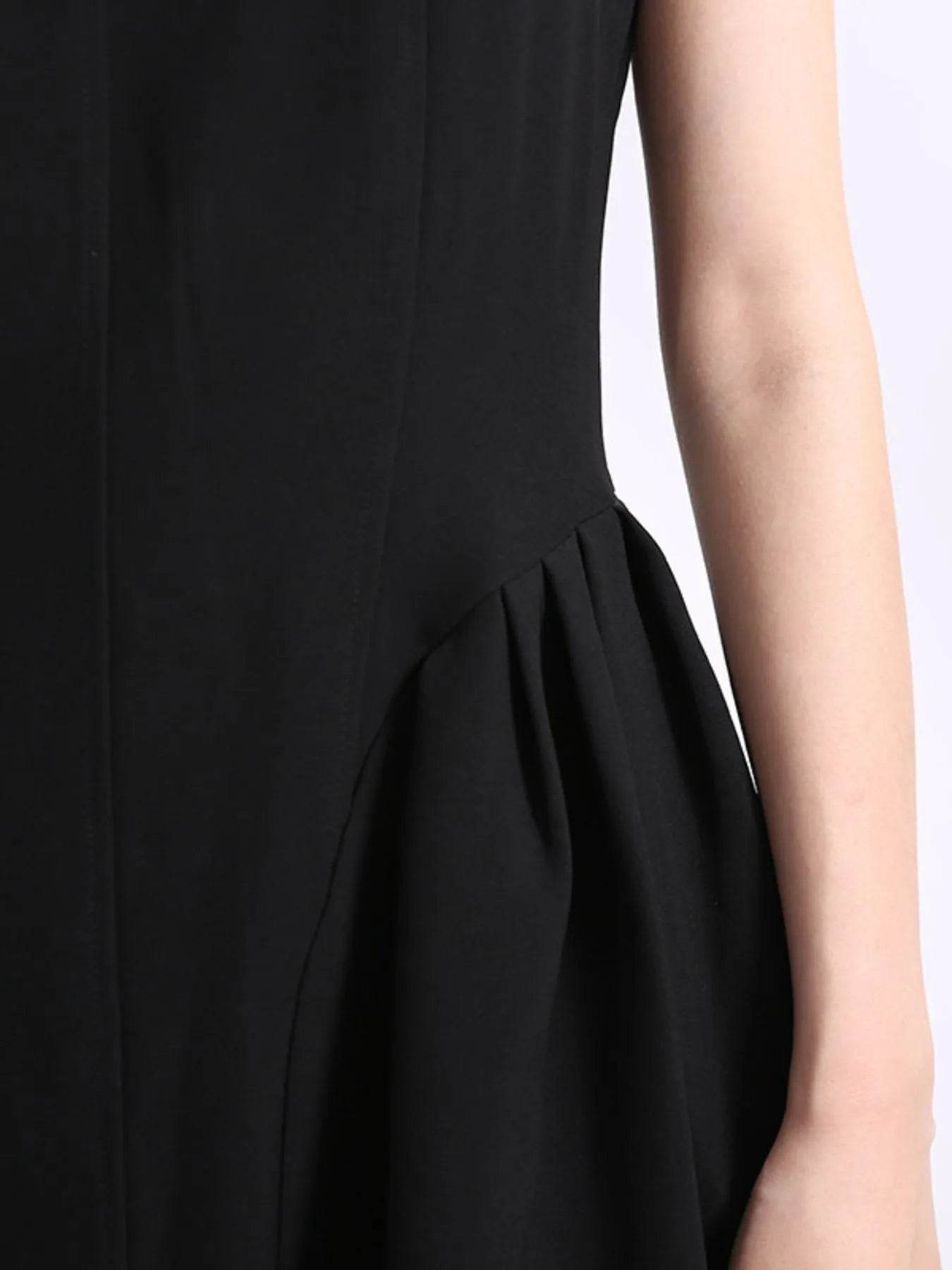 Flower Scoop Neck Sleeveless Dress - Tredona LLC