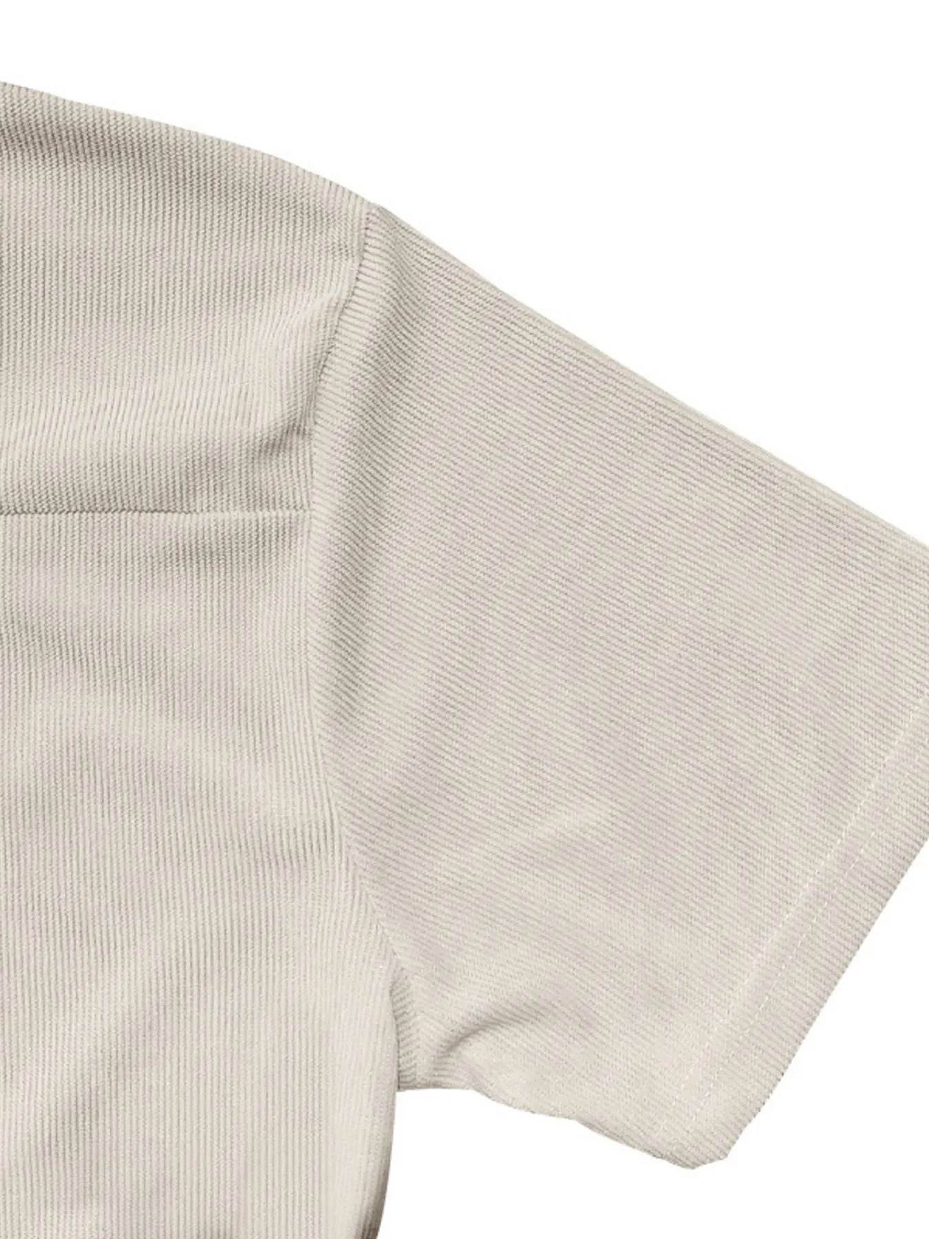 Men's Full Size Quarter Zip Short Sleeve Polo and Pants Set Plus Size - Tredona LLC