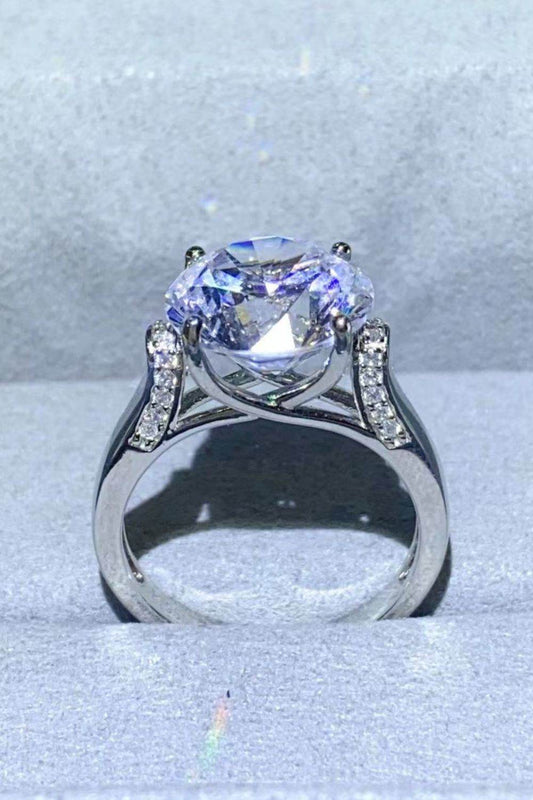 5 Carat Moissanite Platinum-Plated Ring - Tredona LLC