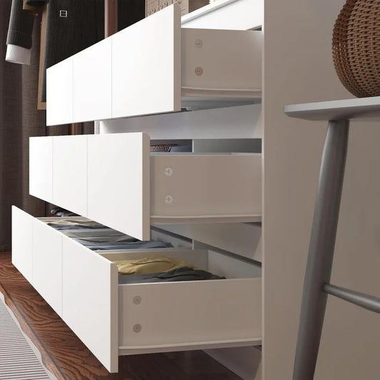 Hitow 9 Drawer Dresser for Bedroom with Deep Drawers, Large Floor Wood Dressers & Chest (63"W x 15.7"D x 31.5"H)