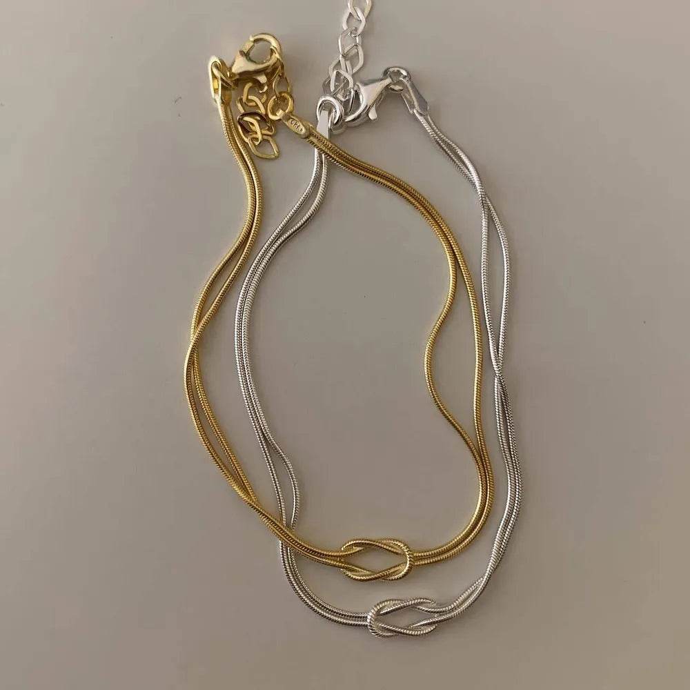 Titanium Steel Knotted Necklace - Tredona LLC