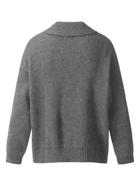 Men's Button Up Ribbed Cardigan - Tredona LLC