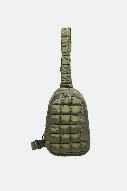Quilted Nylon Crossbody Bag - Tredona LLC
