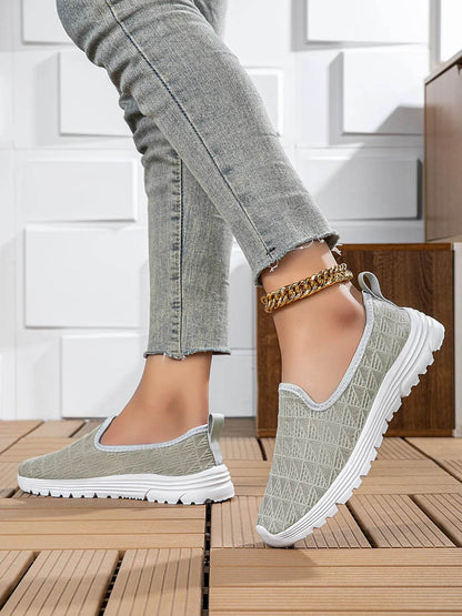 Breathable Mesh Slip-On Sneakers - Tredona LLC