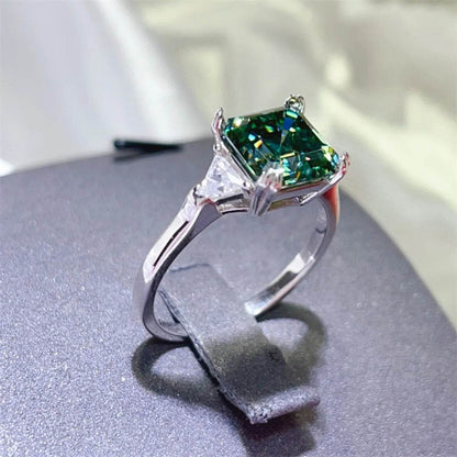 3 Carat Moissanite 925 Sterling Silver Ring - Tredona LLC