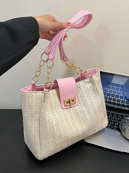 Woven Straw Shoulder Bag - Tredona LLC