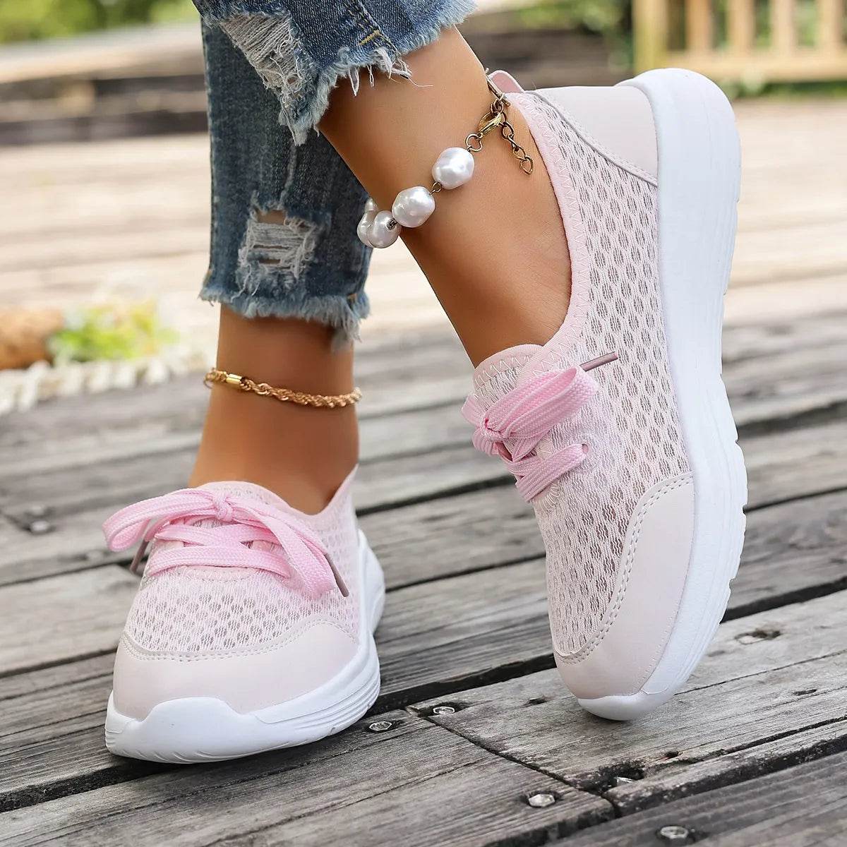 Breathable Mesh Sneakers - Tredona LLC
