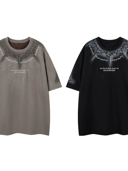 Men's Round Neck Short Sleeve Oversized T-Shirt - Tredona LLC