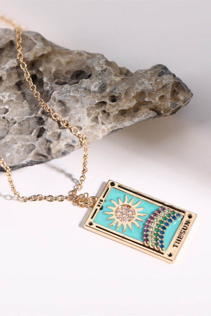 Tarot Card Pendant Stainless Steel Necklace - Tredona LLC