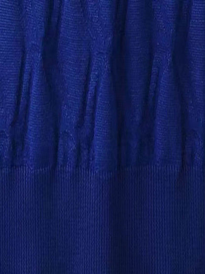 Men's Plus Size Textured Round Neck Short Sleeve Knit Top - Tredona LLC