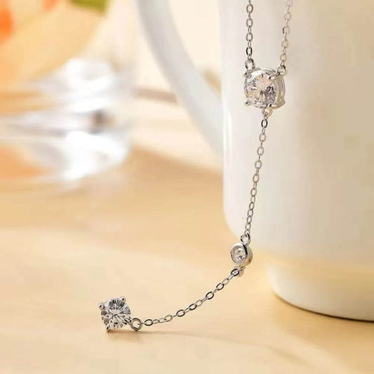 1.5 Carat Moissanite 925 Sterling Silver Necklace - Tredona LLC