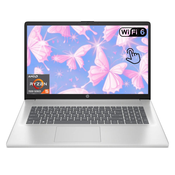 HP 17 Business Laptop,17.3" HD Touchscreen,AMD Ryzen 5 7430U,64GB ‎DDR4 RAM,4TB SSD,AMD Radeon Graphics,Wi-Fi 6,Windows 11 Home