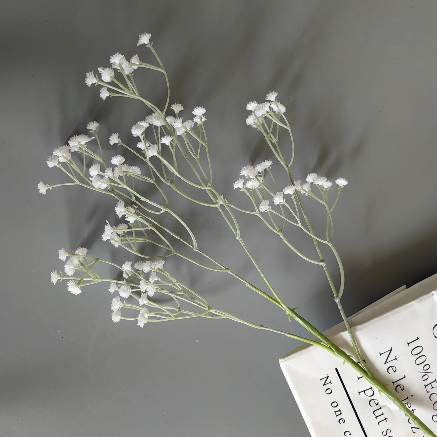 White Baby's Breath Artificial Flowers Silk Hydrangea Bunch Outdoor Wedding Decor Runners Home Decoration Props