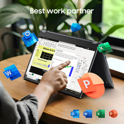 2 in 1 Laptop Computer,15.6" 16GB 512GB Touchscreen , AMD Ryzen R3 3200U, Radeon Vega 3, 1920x1080 FHD Display Blacklit Keyboard