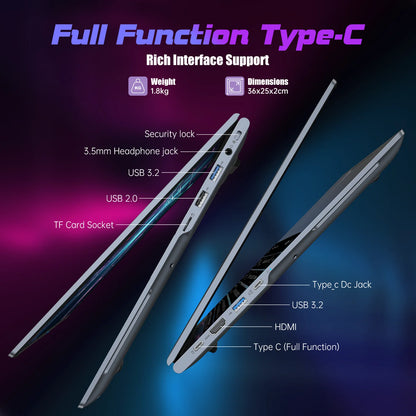 كمبيوتر محمول ACEMAGIC للألعاب بشاشة 16 بوصة عالية الدقة، معالج AMD Ryzen 7 7735HS، ذاكرة وصول عشوائي (RAM) سعة 16 جيجابايت، ومحرك أقراص SSD سعة 512 جيجابايت، ونظام تشغيل Windows 11 Pro، ولوحة مفاتيح بإضاءة خلفية، وواي فاي 6، وتقنية BT5.2