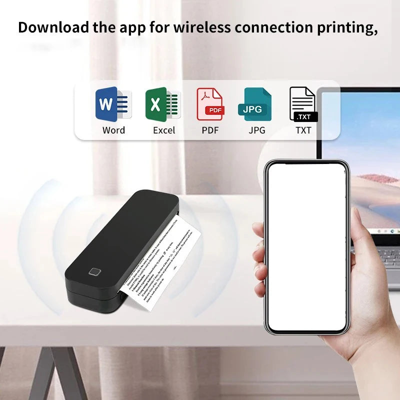 Marklife Portable A4 Thermal Printer Inkless Photo PDF Document Printer Memo Note Tattoo Print Bluetooth Tattoo Stencil Printer