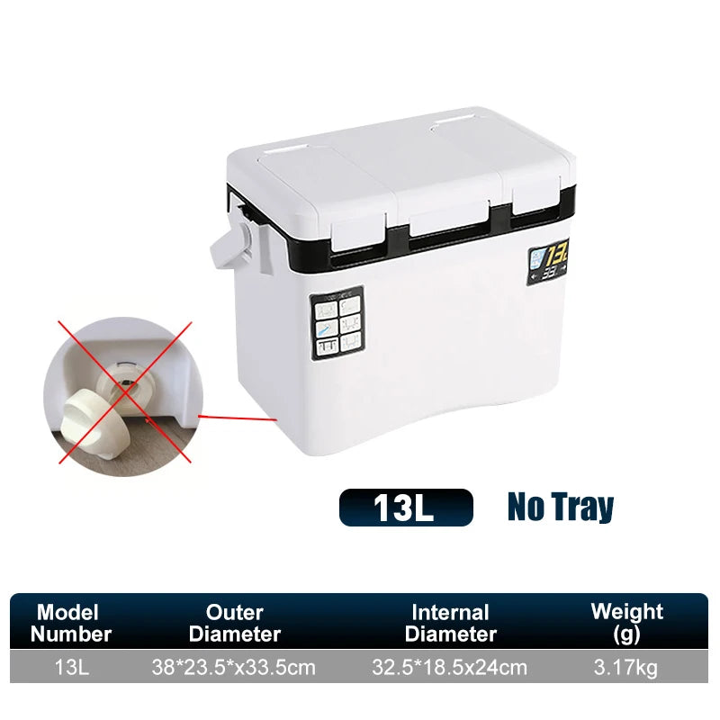 10L 18L 22L 32L 48L Fishing Cooler Box Tackle Box Outdoor Tank Case Gear Tools Fish Storage Sea Fishing With Portable Air Holes