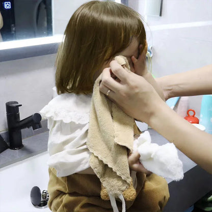 2025 New Dirt Resistant Hand Towel Flower Bear Children's Hand Washing And Cleaning Soft Quick Drying Small Towel Handkerchief