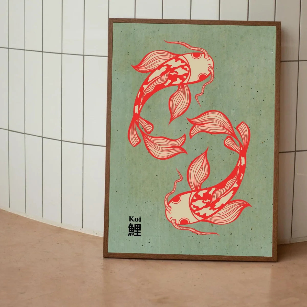 Japanese Red Koi Fish Canvas Prints Poster Modern Minimalism Aesthetic Art Prints Bedroom Kitchen Home Decor Art Poster Gifts