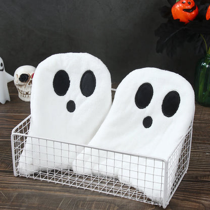 2pcs Black Cat Hand Towel Cute Handkerchief Towels Halloween Decoration 2025 Kitchen Towels for Hands Super Absorbent Towel