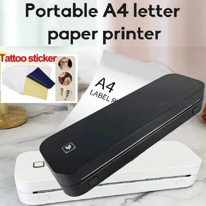 Marklife Portable A4 Thermal Printer Inkless Photo PDF Document Printer Memo Note Tattoo Print Bluetooth Tattoo Stencil Printer