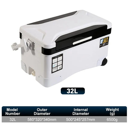 10L 18L 22L 32L 48L Fishing Cooler Box Tackle Box Outdoor Tank Case Gear Tools Fish Storage Sea Fishing With Portable Air Holes