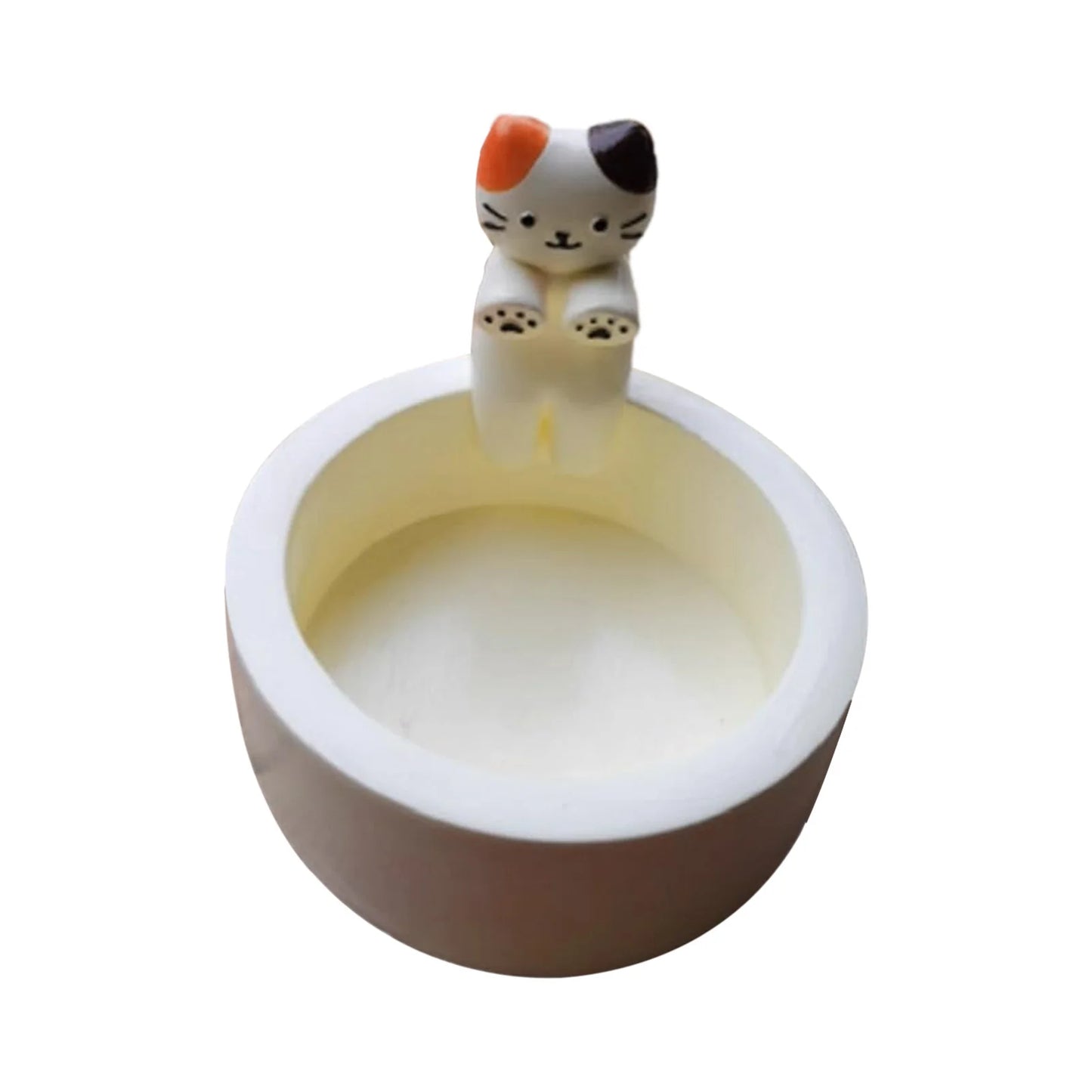 Cartoon Cat Candle Holder Cat Tea Light Candle Holder Office Home Desktop Decorative Ornaments Cute Candlestick Craft Decoration
