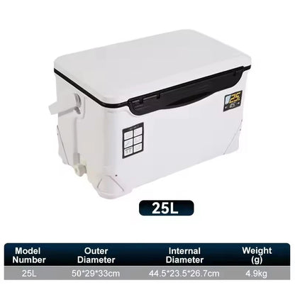 10L 18L 22L 32L 48L Fishing Cooler Box Tackle Box Outdoor Tank Case Gear Tools Fish Storage Sea Fishing With Portable Air Holes