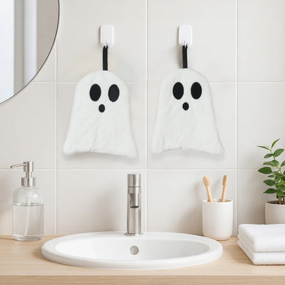 2pcs Black Cat Hand Towel Cute Handkerchief Towels Halloween Decoration 2025 Kitchen Towels for Hands Super Absorbent Towel