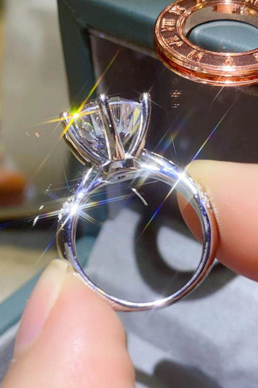 5 Carat Moissanite 6-Prong Ring - Tredona LLC