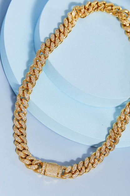 Brass Curb Chain Necklace - Tredona LLC