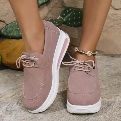 Round Toe Platform Sneakers - Tredona LLC