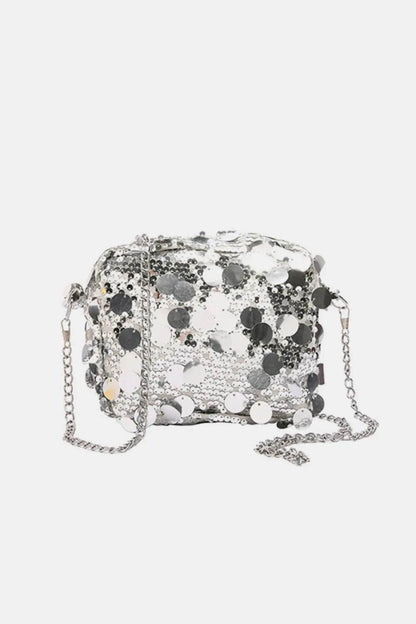 Sequin Chain Shoulder Bag - Tredona LLC