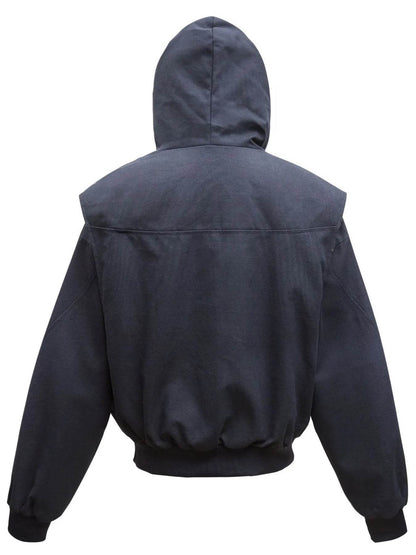 Men's Sherpa Lined Hooded Bomber Jacket - Tredona LLC